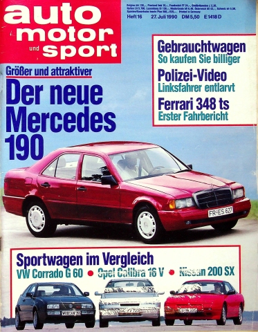 Deckblatt Auto Motor und Sport (16/1990)